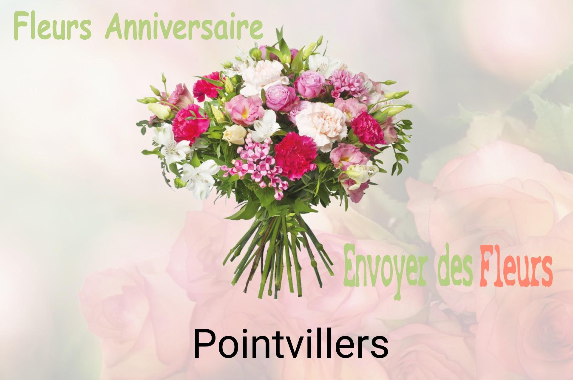 Bouquet de fleurs d’anniversaire livré à Pointvillers