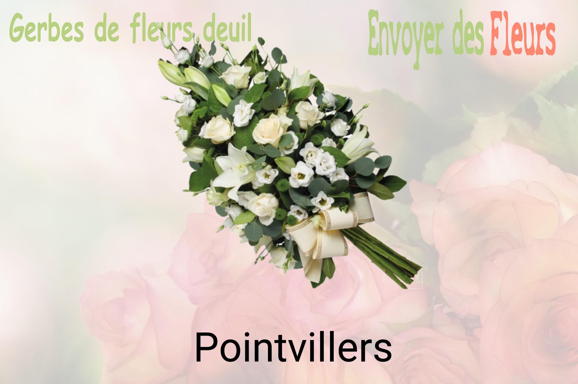 Gerbe de fleurs de deuil livrée à Pointvillers
